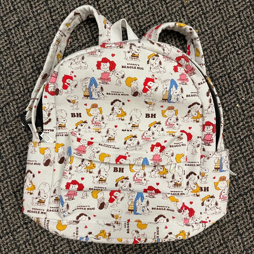 Snoopy backpack.
